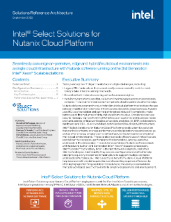 Solusi Pilihan Intel®-Nutanix Cloud Platform