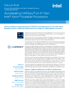 Mempercepat HAProxy® pada Prosesor Intel® Xeon®