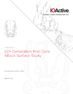 13th Gen Intel® Core™ Processor Attack Study Report