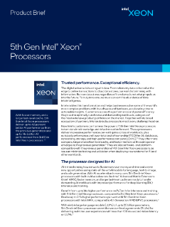 Prosesor Intel® Xeon® Generasi ke-5