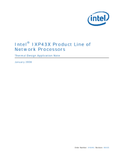 IXP43X Product Line Thermal Design Application Note