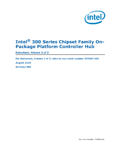 Intel® 300 Series Chipset Families On-Package Platform Controller Hub (PCH) Datasheet, Volume 2 of 2
